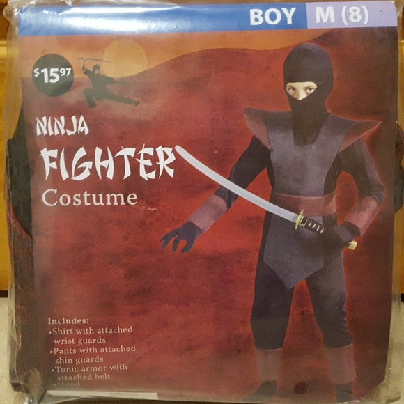 Other - * 3 for $25* NEW Boys Ninja Costume Size 8 Medium